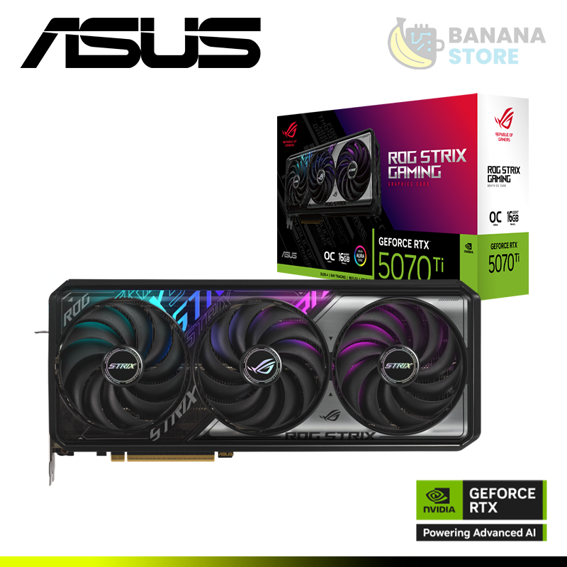 RTX 5070 Ti TUG GAMING ROG STRIX copia TARJETA DE VIDEO ASUS GEFORCE RTX 5070Ti 16GB GDDR7 256BITS ROG STRIX OC - Imagen 1