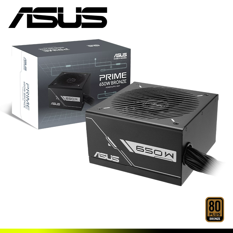 ASUS Prime 650W Bronze copia FUENTE DE PODER ASUS PRIME 650W 80 PLUS BRONZE ATX - Imagen 1
