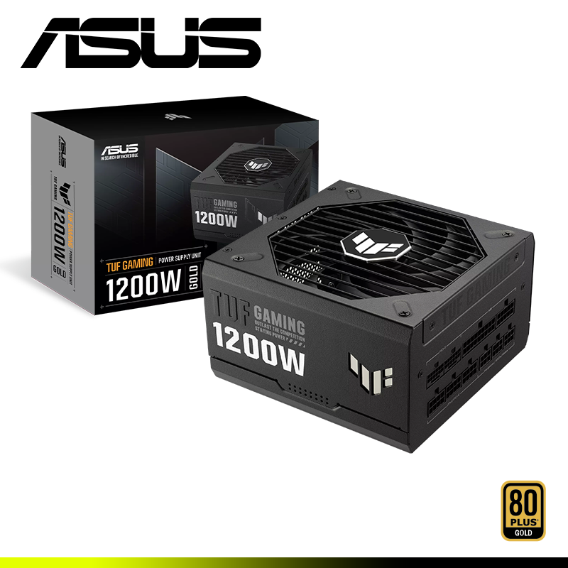 TUF Gaming 1200W Gold copia FUENTE DE PODER ASUS TUF GAMING 1200G 1200W 80 PLUS GOLD FULL MODULAR ATX 3.0 - Imagen 1